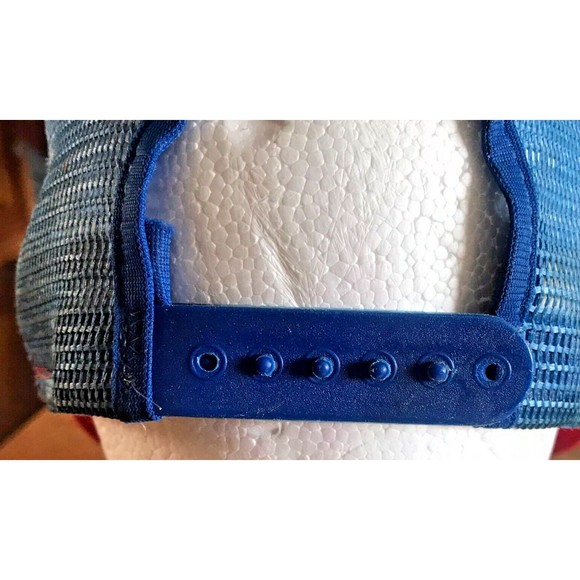 Super Bowl XVIII AJD Lucky Stripes Snapback Hat Mesh Trucker Redskins Raiders - Picture 9 of 12